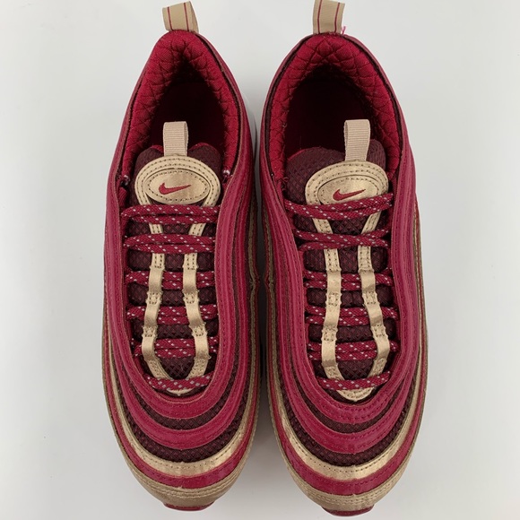 NEW Nike Air Max 97 QS GS Noble Red - Picture 6 of 8